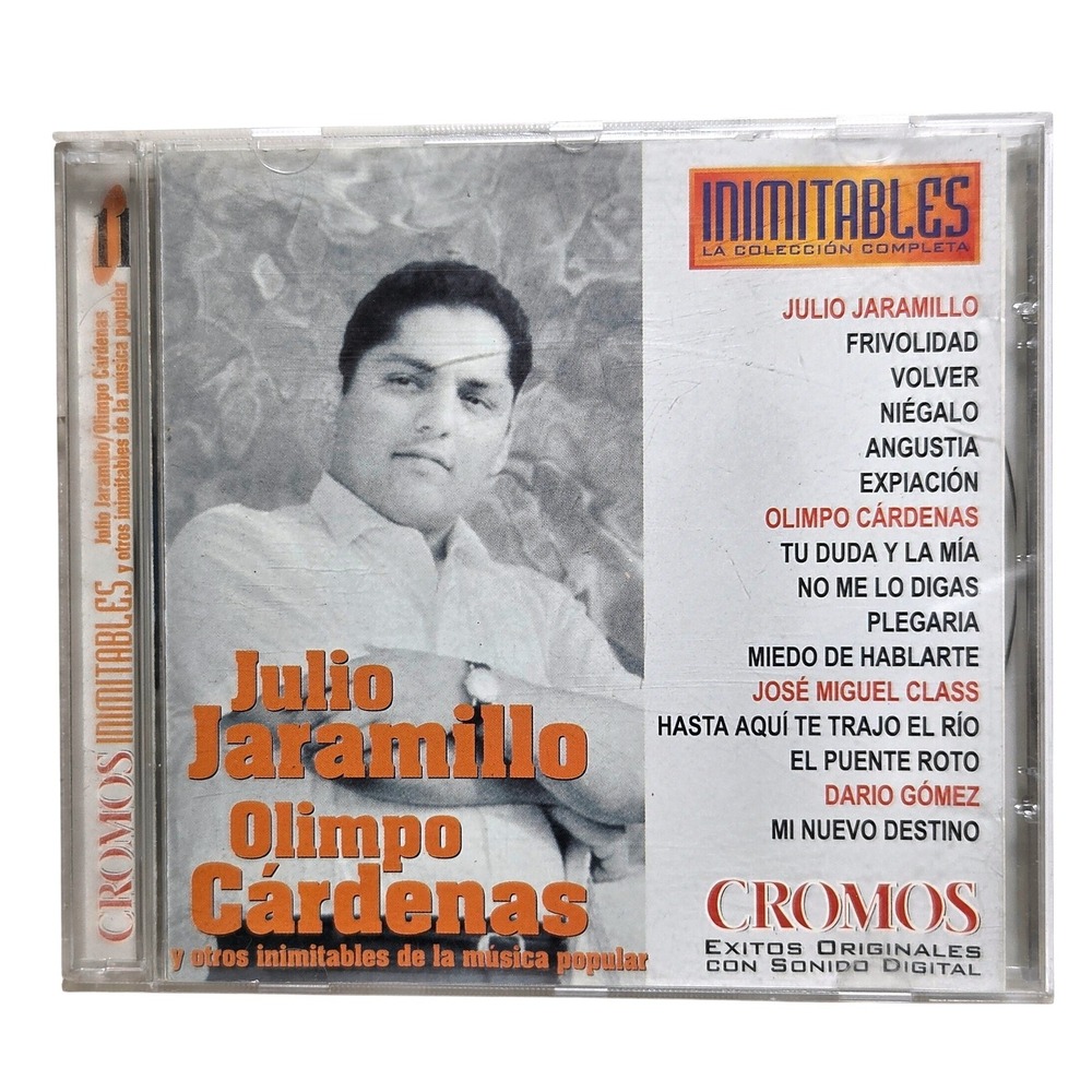 Inimitables Julio Jaramillo‎ Olimpo Cardenas Latin Bolero Music CD EUC